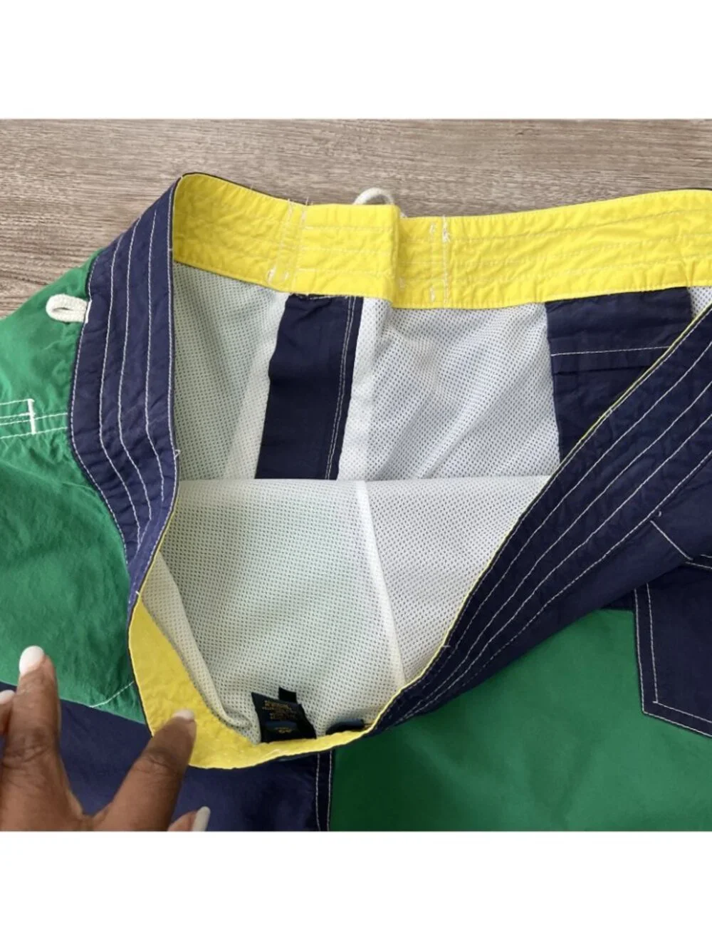Polo Ralph Lauren Crest Colorblock Board Short Mens 40 Mesh Lined 6